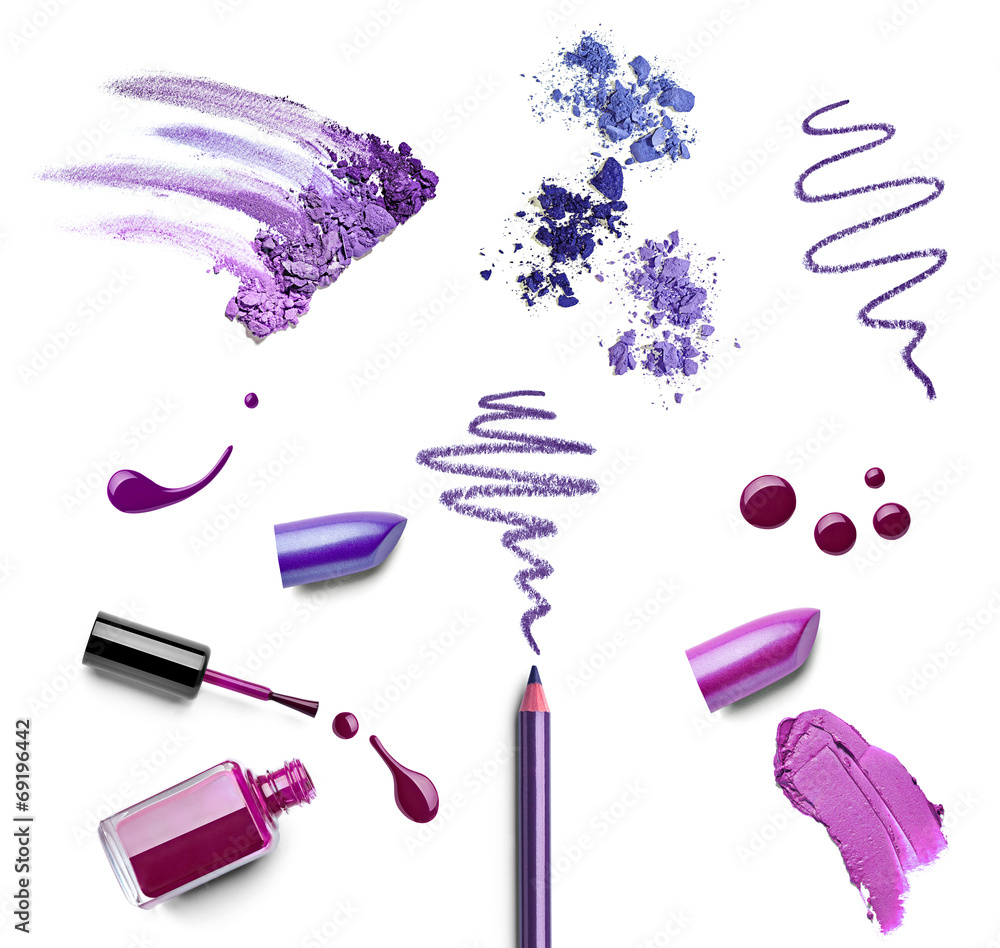 Wall mural make up beauty lipstick nail polish liquid powder mascara pencil