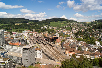 [Europa - Schweiz] Stadt Baden von Oben