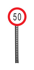 Traffic Warning Signboard - isolated