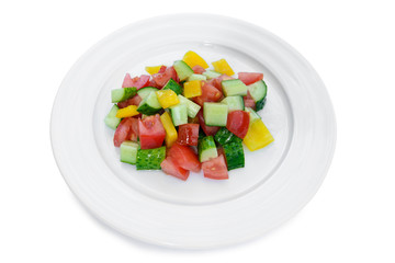 delicious diet vegetarian salad isolated