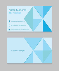 Business card template design