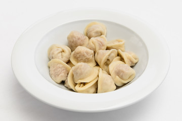 plate with delicious dumplings