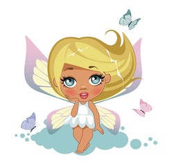 Фея на облаке