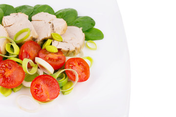Close up of healthy salad.