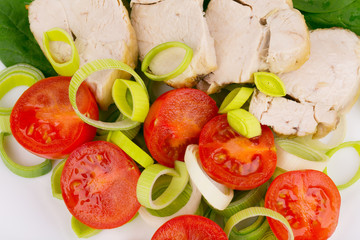 Close up of healthy salad.