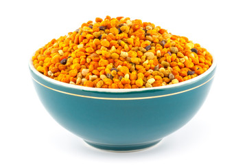Pollen granules in bowl