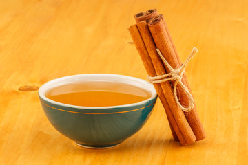 Honey in bowl and cinnamon © bbszabi