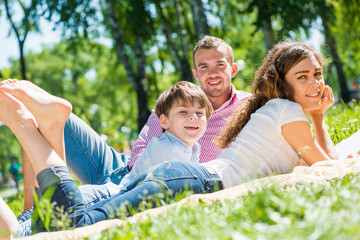 Fototapeta premium Weekend with family