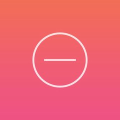 Minus - Finely crafted line icons 