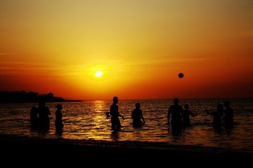 Giochi al tramonto
