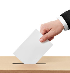 ballot box casting vote election