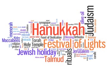Jewish holiday - word cloud concept