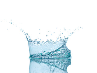 water splash drop blue liquid
