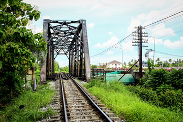 Train bridge in bangkok