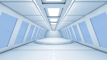 SCIFI futuristic corridor