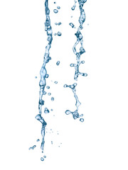 water splash drop blue liquid