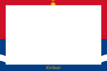 Obraz premium Rahmen Kiribati