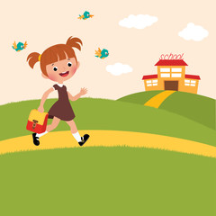 Pupil is back to school