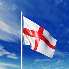 Waving  English  flag
