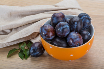 Ripe fresh plum
