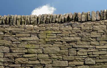 Dry stone wall in the Peak District National Park