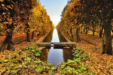 Fototapeta premium Krajobraz wiejski, Jesień