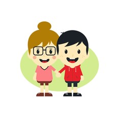 love couple cartoon character
