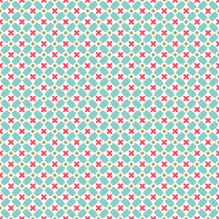 Retro abstract floral seamless pattern. Illustration