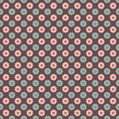 Elegant romantic seamless pattern (tiling). Retro pink