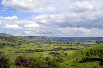 Edale in Derbyshire, England UK