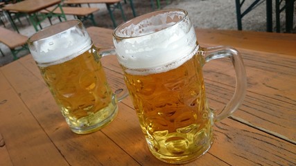Zwei Mass Bier Biergarten