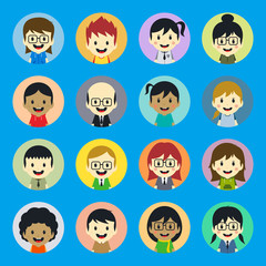 various people cartoon character