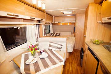 Living Quarters in Luxury Motorhome