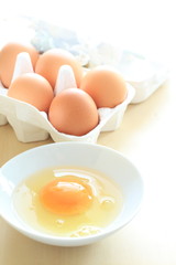 freshness brown egg in carton