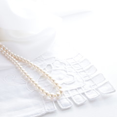 pearl necklace for wedding image