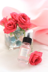 original label aroma oil with rose