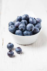 Fresh blueberry fruits