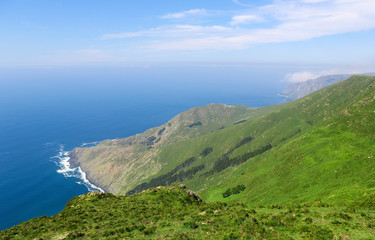 Beautiful Atlantic coast in Rias Altas, Galicia, Spain