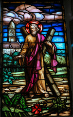 Saint Andrew - stained glass