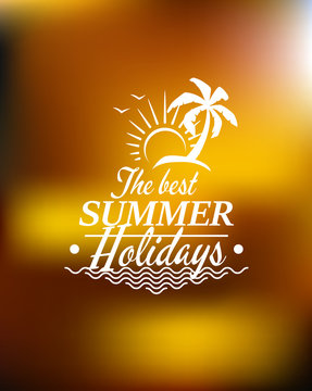Summer Holidays poster design