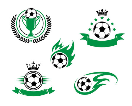 Football and soccer design elements