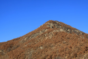 hilly areas of natural landscape