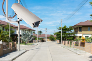CCTV Camera with house in background