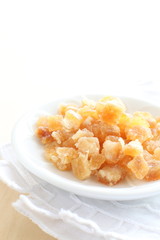 close up of dried fruit, Yuzu