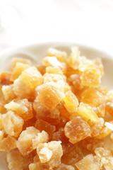 close up of dried fruit, Yuzu