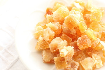 close up of dried fruit, Yuzu