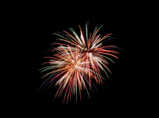 Obraz premium Coney Island Beach Fireworks