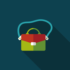 Briefcase flat icon with long shadow,eps10