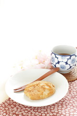 Japanese food, soy powder Kinako and Mochi