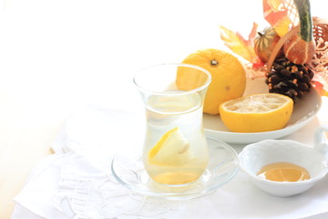 Yuzu and honey water